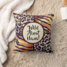 Vild om Nana! Roligt Grandma gift Dekorativ kudde