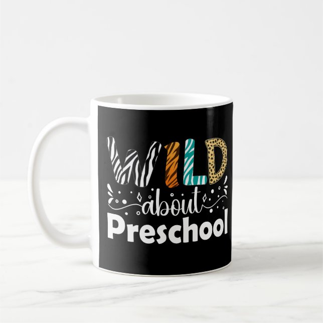 Vild om Preschool Studenter Lärare Funny Kaffemugg (Vänster)