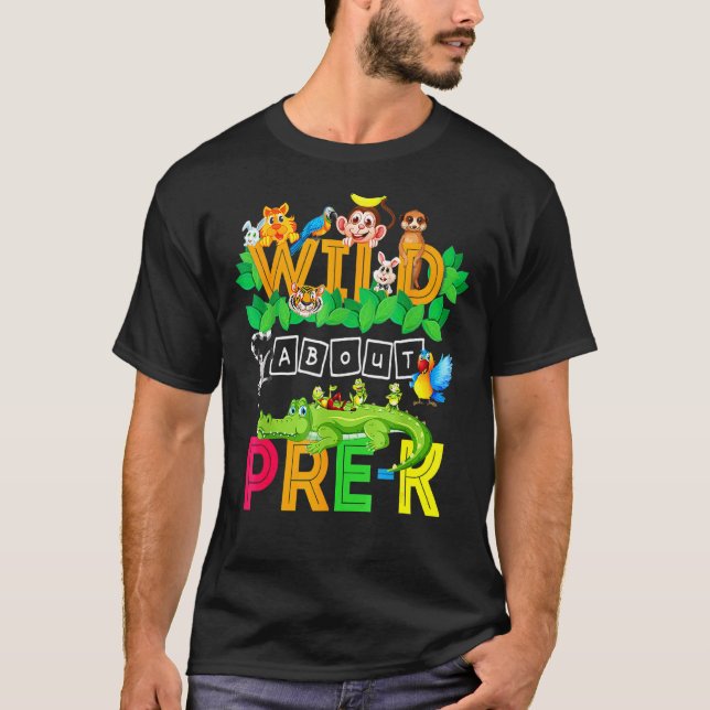 Vild om Student Back to school i T Shirt (Framsida)