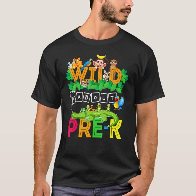 Vild om Student Back to school i T Shirt (Framsida)