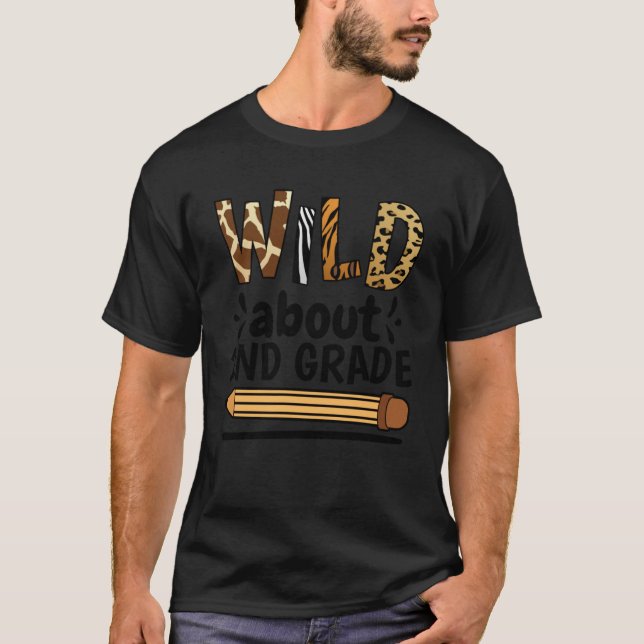 Vild omkring 2:e Klass-läraren i Klass T Shirt (Framsida)