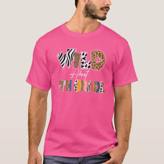 Vild omkring 9:e Klass Back to school Leopard T Shirt