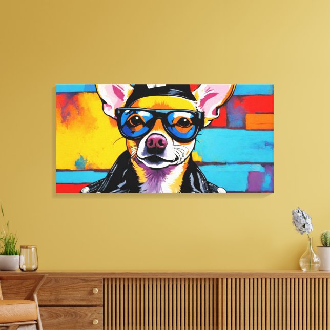 VILD ONE-CHIHUAHUA 4 CANVASTRYCK (Insitu (Vardagsrum))