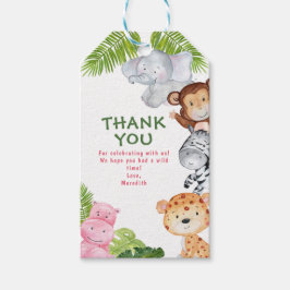 Vild ONE Safari 1st Birthday Gift Märkre Presentetikett