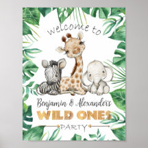 Vild Ones Födelsedagsfest Välkomstdörrssignatur