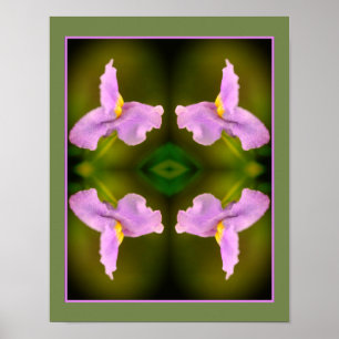 Vild Orchid Flower-Abstrakt Poster