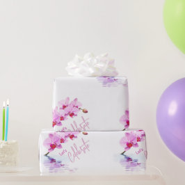 Vild Orchid Flower-Blommar födelsedag / liten Presentpapper