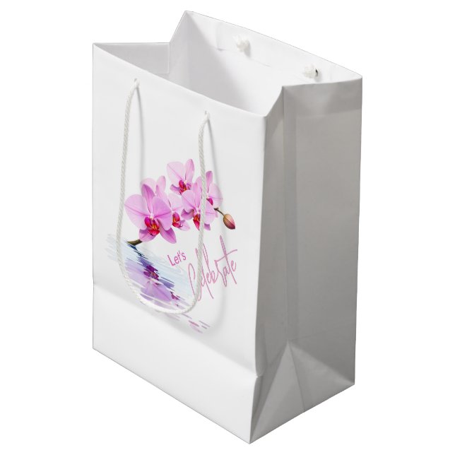 Vild Orchid Flower Blommars Birthday / Minimalist (Framsidan Vinklad)