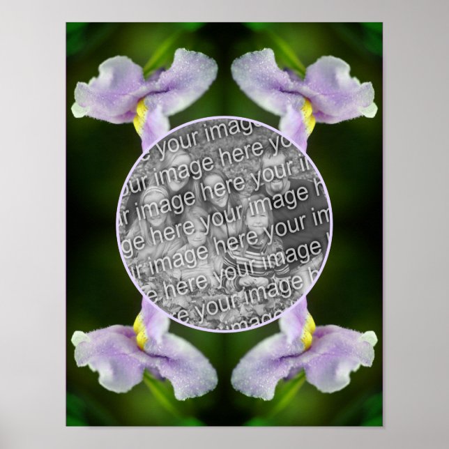 Vild Orchid Flower Ram Lägg till ditt eget foto Poster (Framsidan)