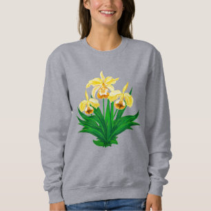 Vild Orchids - Golden Gult Orchids och Foliage T Shirt