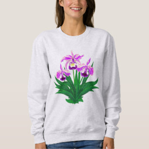 Vild Orchids - Light Lila Orchids and Foliage T Shirt