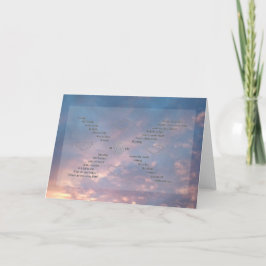 Vild Ord Solnedgång Himmel Photo Ord Art Greeting  Kort