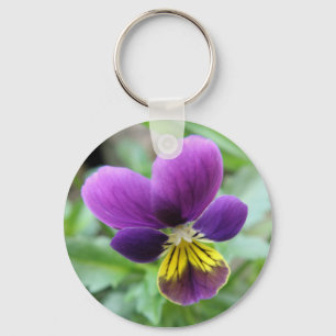 Vild Pansy-nyckelkedja Nyckelring