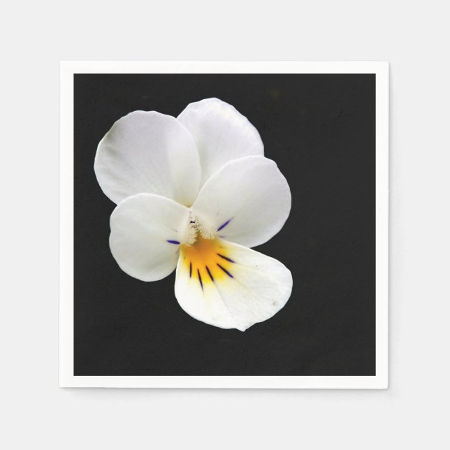 Vild Pansy Papper Napkins Pappersservett (Framsidan)