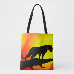 Vild Panther Tote Bag Tygkasse