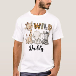 Vild Pappa vid födelsedagspojken Safari T-Shirt