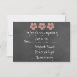 Vild Peach Ro Chalkboard OSA kort