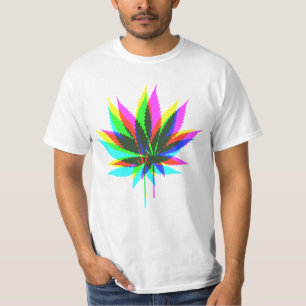 Vild Plant Blad - neon färgad + dina idéer Tee
