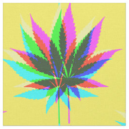 Vild Plant Blad - neon färgad + dina idéer Tyg