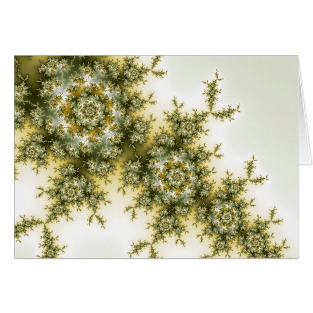 Vild Plant - Mandelbrot Fractal Art Hälsningskort (Framsidan Horizontal)