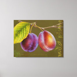 Vild plum - Prunus domestica canvas art (oliver)