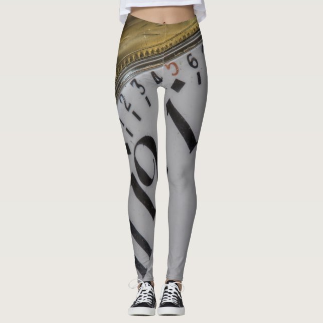 Vild Pocket Watch Ansikte Mode Leggings (Framsida)