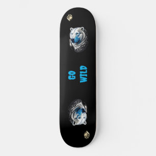 Vild Polar Bear Skateboard Arktiska djurstyrelse