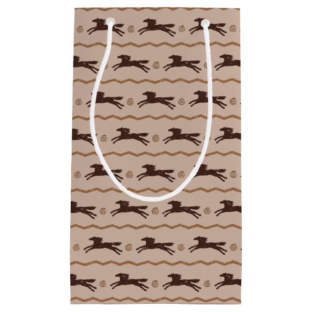 Vild Pony Galloping Horse på Tan (Framsidan)