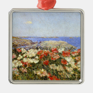 Vild Poppies på Shoals-öarna Julgransprydnad Metall