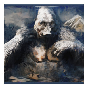 Vild Primat - African Gorilla Fototryck
