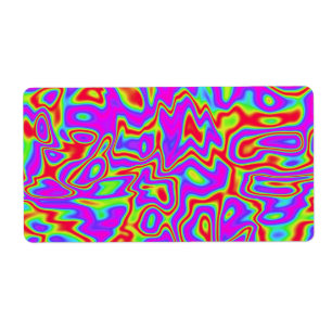 Vild Psychedelic Liquid Färg Fraktsedel