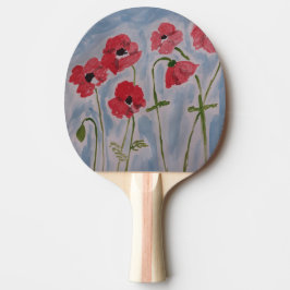 Vild Red Poppies Pingisracket
