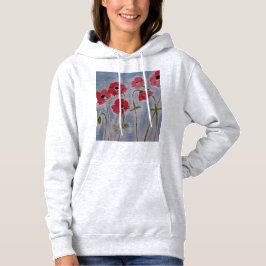 Vild Red Poppies T Shirt