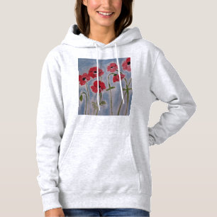 Vild Red Poppies T Shirt