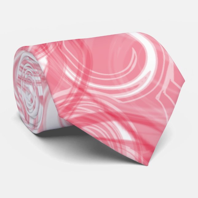 Vild Red White Spiral Abstrakt Business Slips (Rullad)