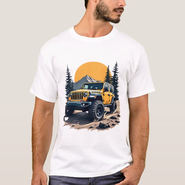 Vild Rides: Äventyr Await off-Road T Shirt (Framsida)