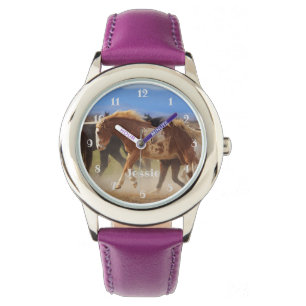 Vild ridflickor armbandsur
