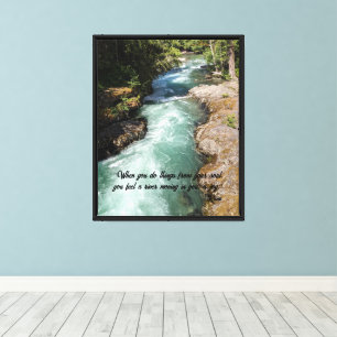 Vild River Rumi Poetry Verse Canvastryck