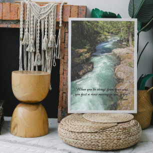 Vild River Rumi Poetry Verse Fototryck