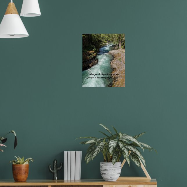 Vild River Rumi Poetry Verse Poster (Vardagsrum 1)