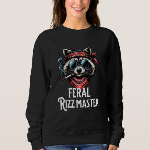 Vild Rizz Mästare Gen Z Slang Rolig Rizzler Raccoo T Shirt