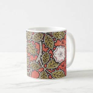Vild Ro Art Illustration Flower Vintage Kaffemugg