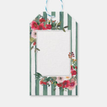 Vild Ro & Basil Grönt Rand Vin-etikett