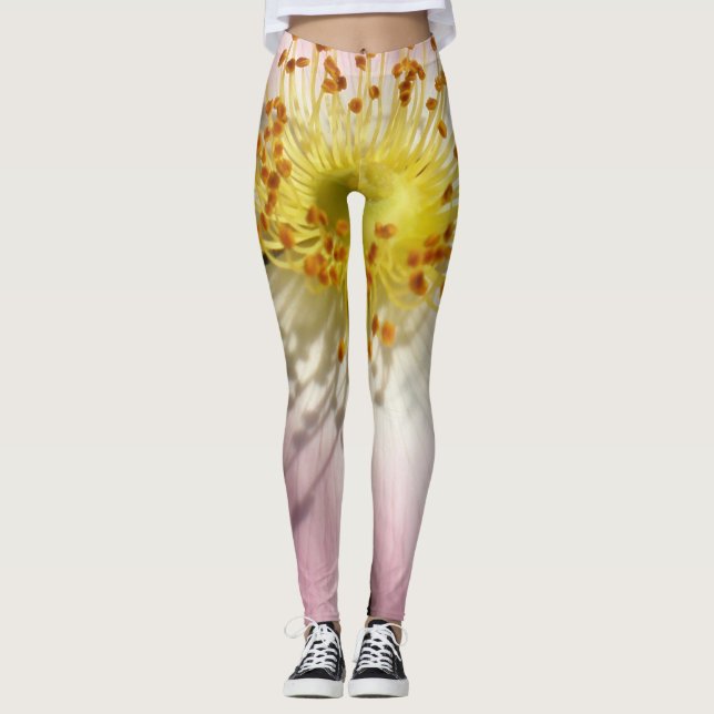 Vild ro blomma leggings (Framsida)