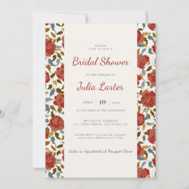 Vild Ro Blommigt Petal Garden Affair Möhippa Inbjudningar