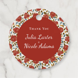 Vild Ro Blommigt Petals Garden Affair Bröllop Gåvor Etiketter