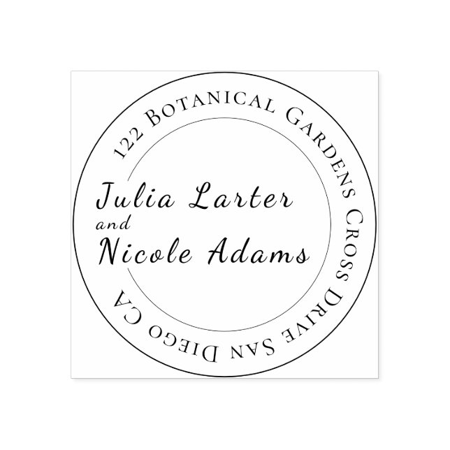 Vild Ro Blommigt Petals Garden Affair Bröllop Stämpel (Tryck)