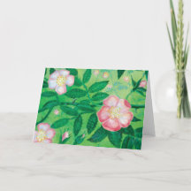 Vild ro blommor Birthday