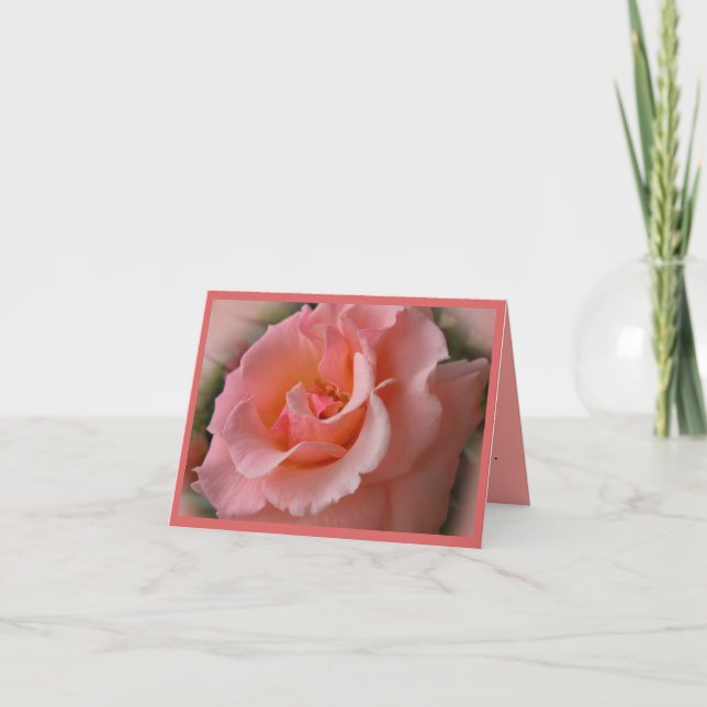 Vild Ro Cards Flowers Anpassningsbar Greeting Card Kort (Framsida)