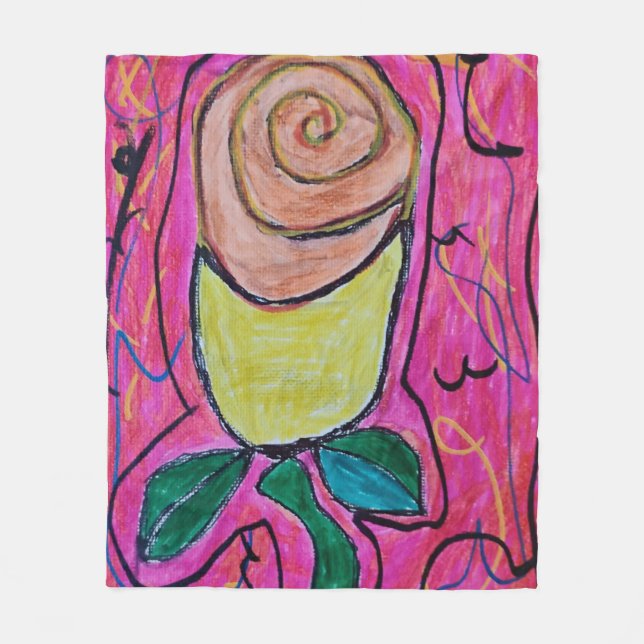 Vild Ro Fleecefilt (Framsidan)